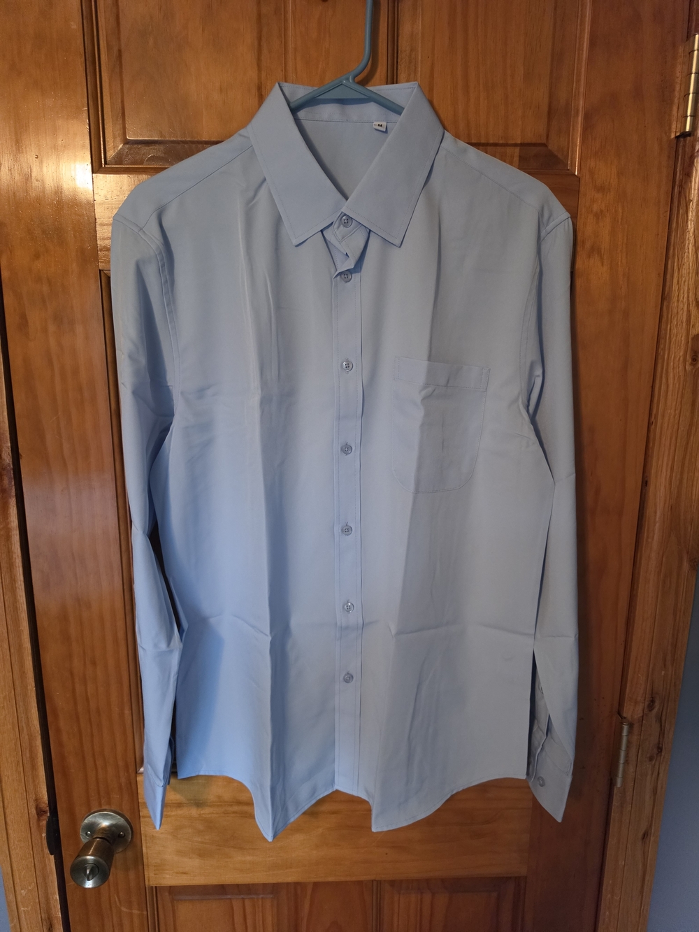 Light Blue Men’s Dress Shirt - Classic Long Sleeve
